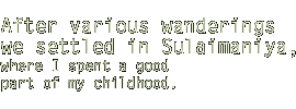After various wanderings